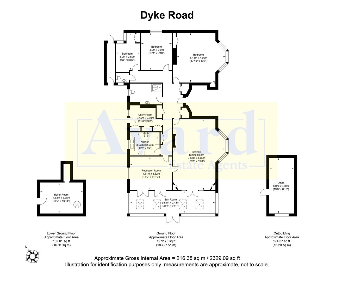 Floorplan for Dyke Road, Hove