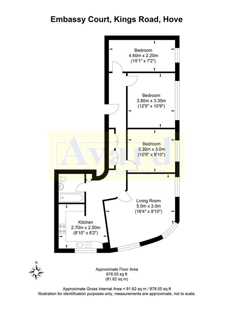 Floorplan for Kings Road, Brighton
