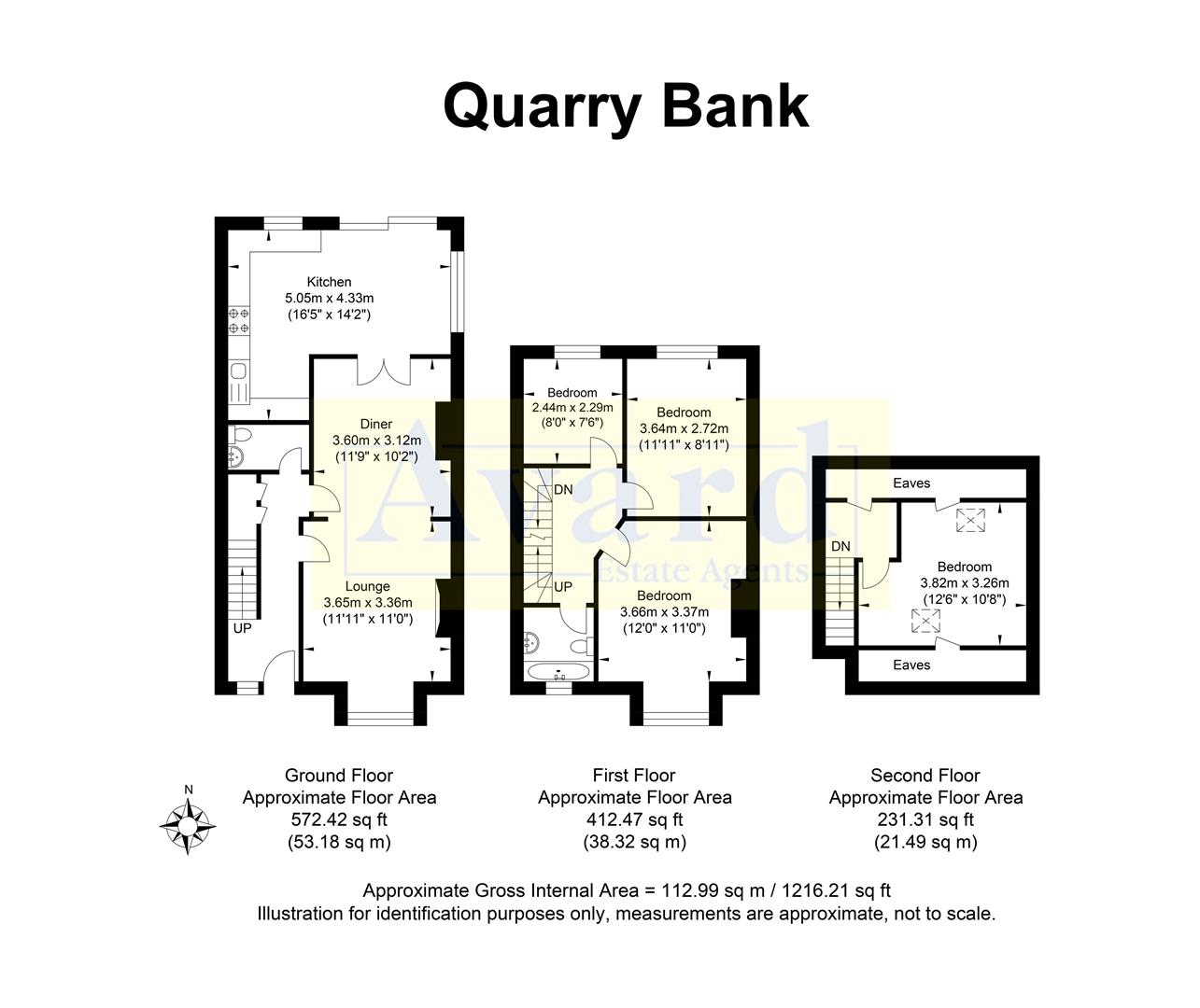 Floorplan for Quarry Bank Road, Brighton