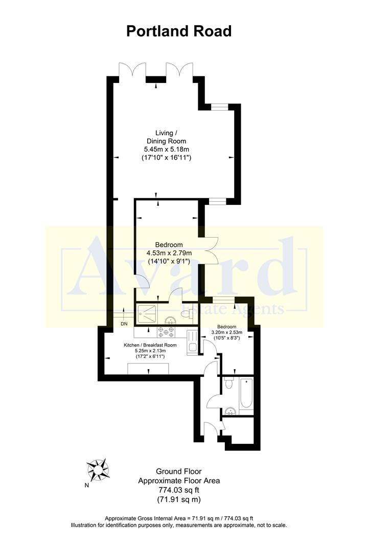 Floorplan for Portland Road, Hove