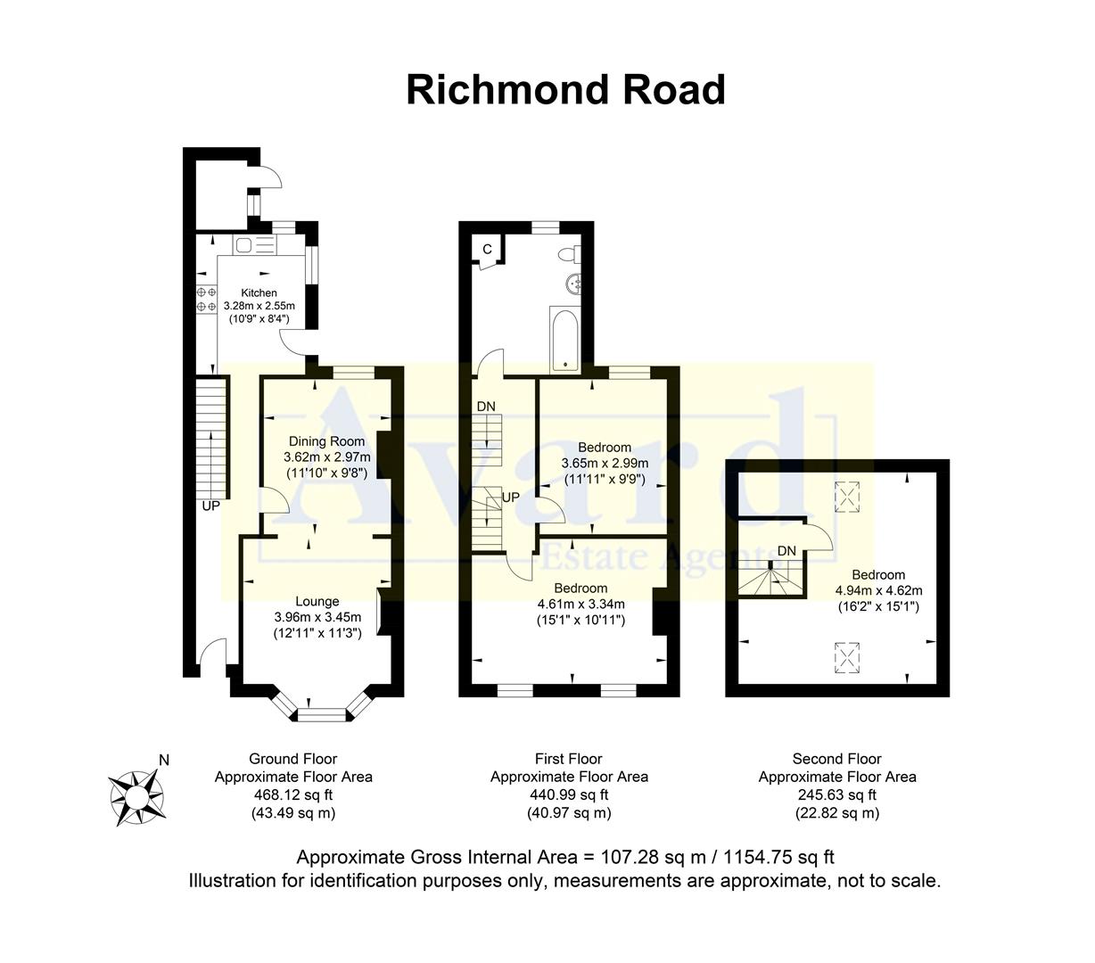 Floorplan for Richmond Road, Brighton