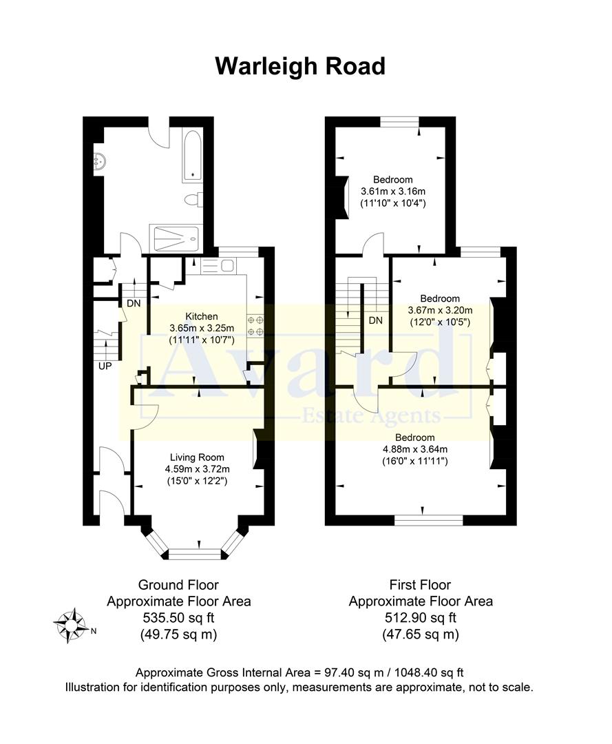 Floorplan for Warleigh Road, Brighton