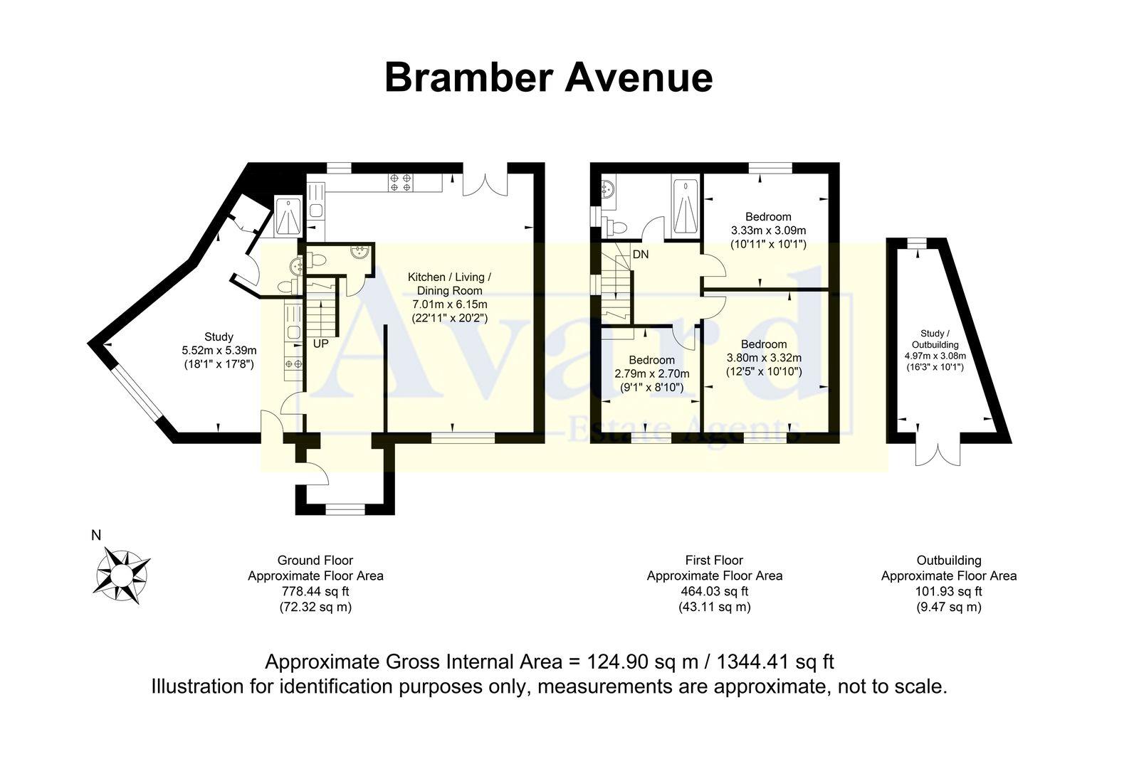 Floorplan for Bramber Avenue, Hove