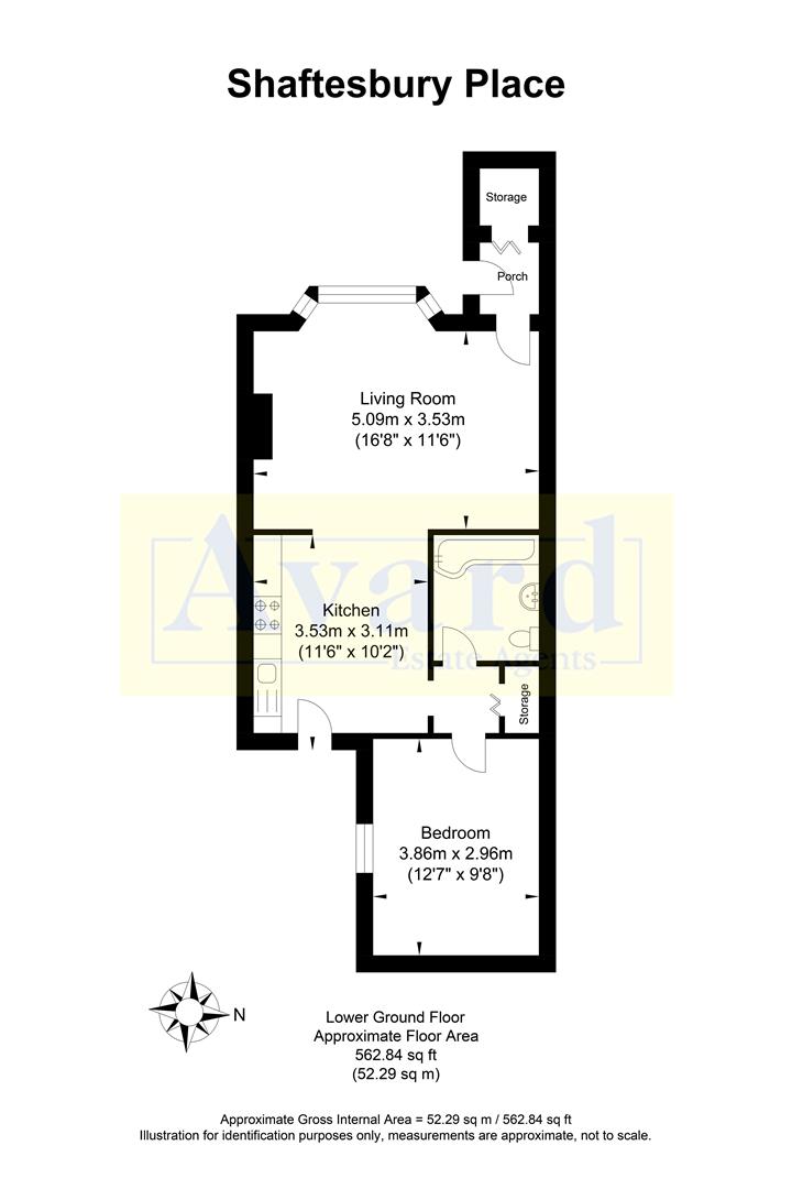 Floorplan for Shaftesbury Place, Brighton