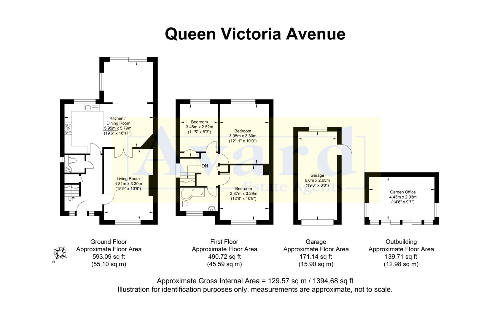 Floorplan for Queen Victoria Avenue, Hove