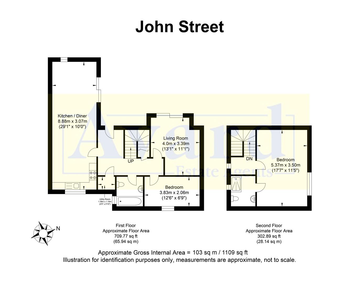 Floorplan for John Street, Shoreham-By-Sea