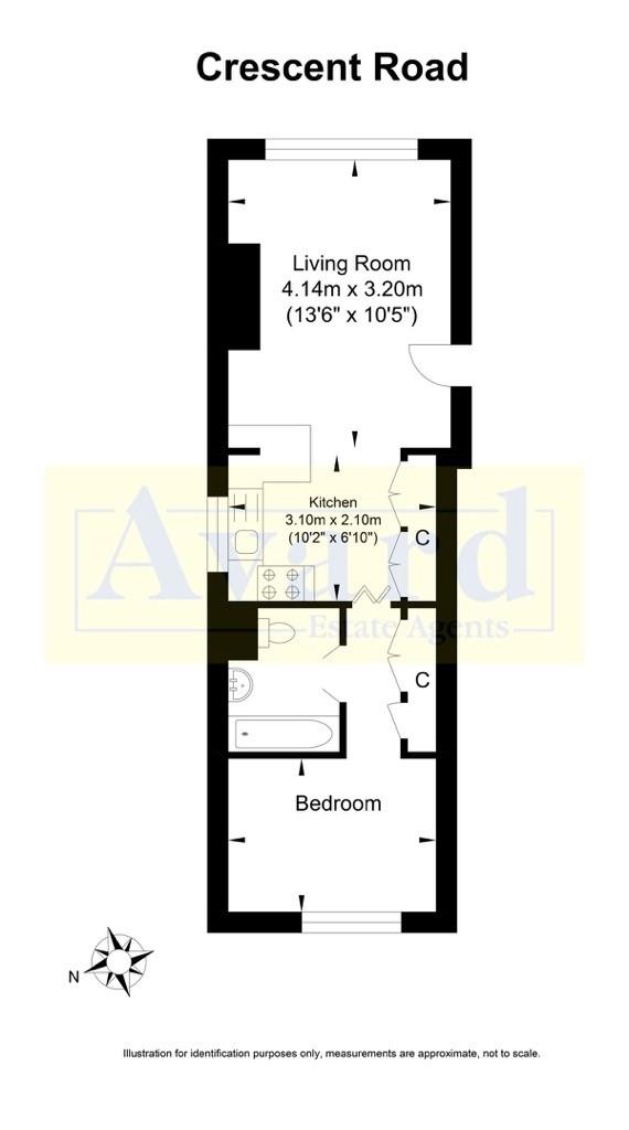 Floorplan for Crescent Road, Brighton