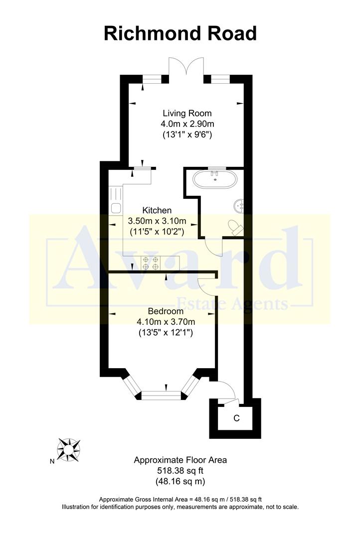 Floorplan for Richmond Road, Brighton