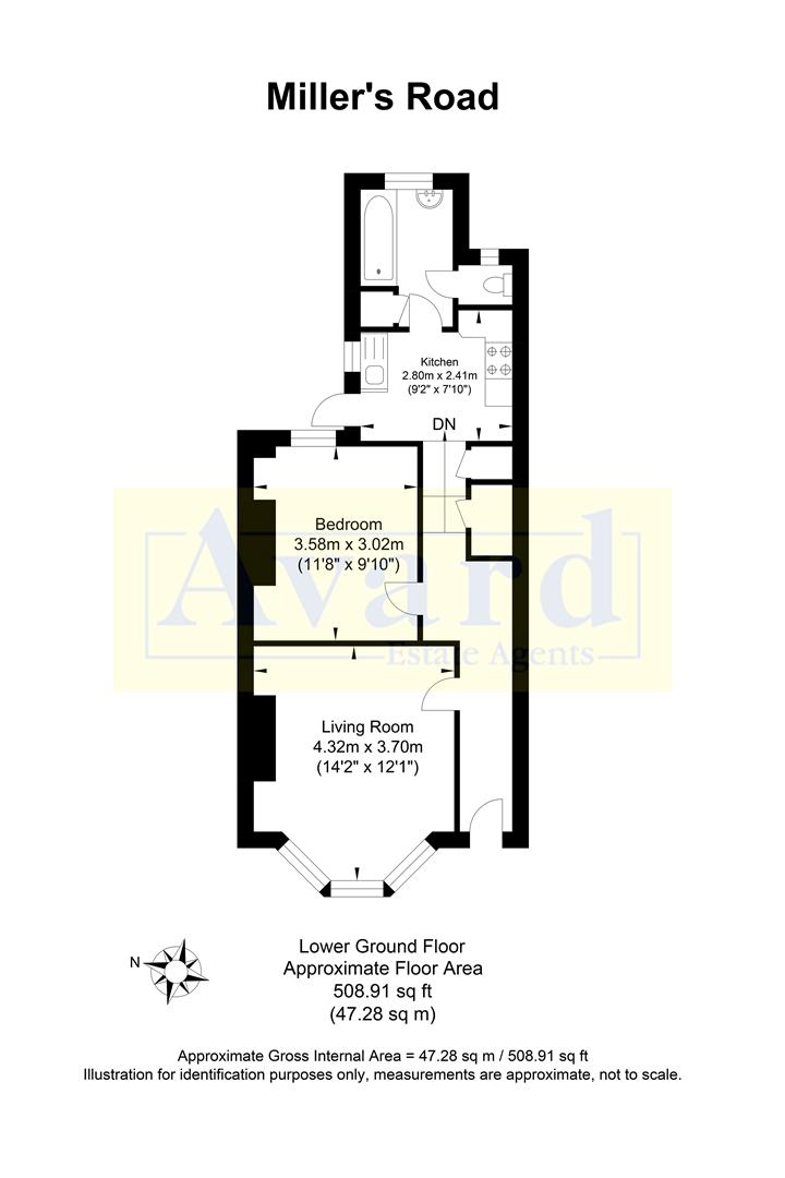 Floorplan for Millers Road, Brighton
