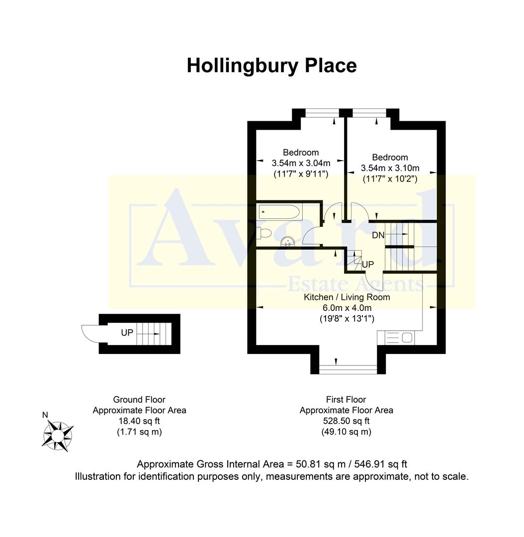 Floorplan for Hollingbury Place, Brighton