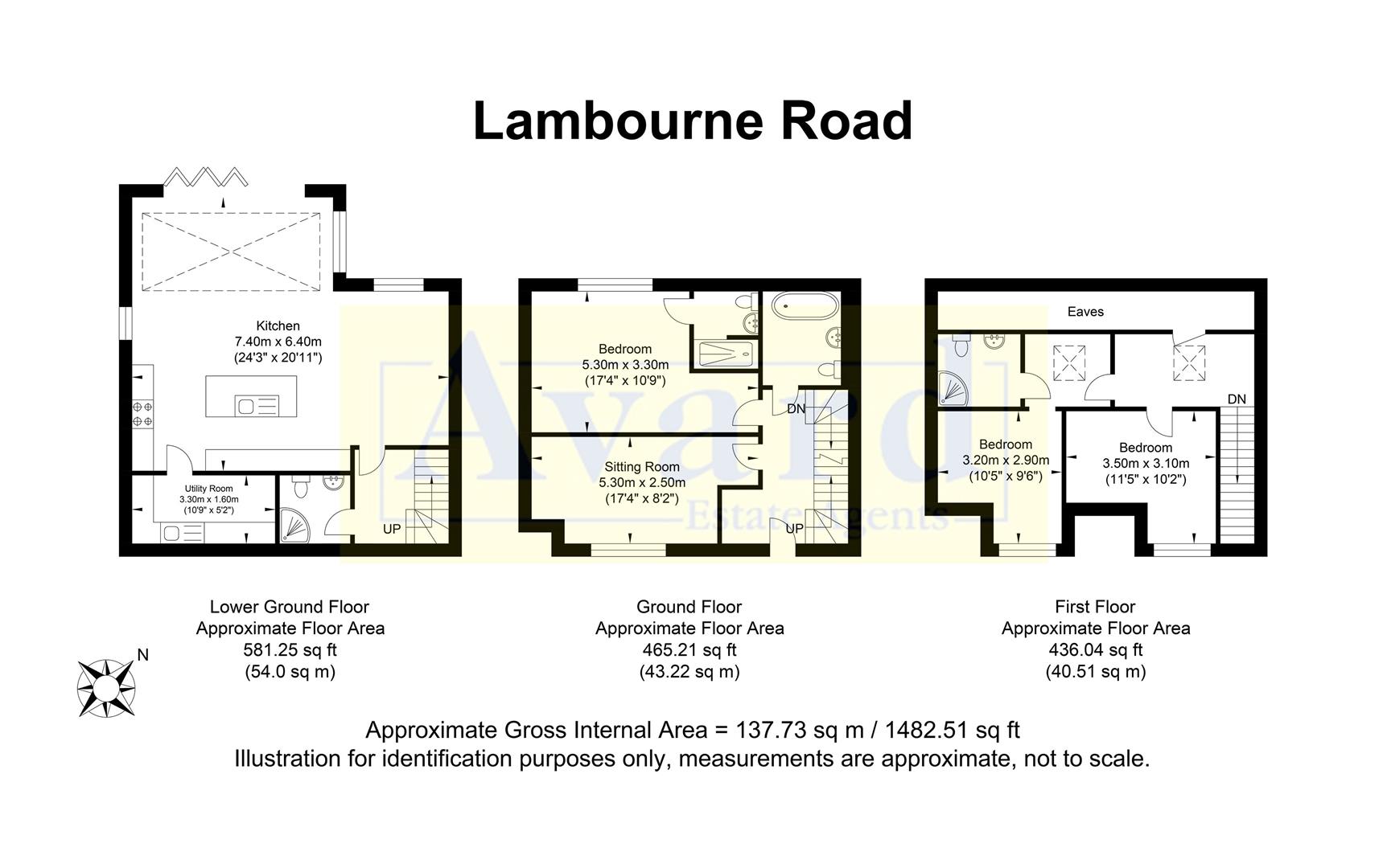 Floorplan for Lambourne Road, Brighton