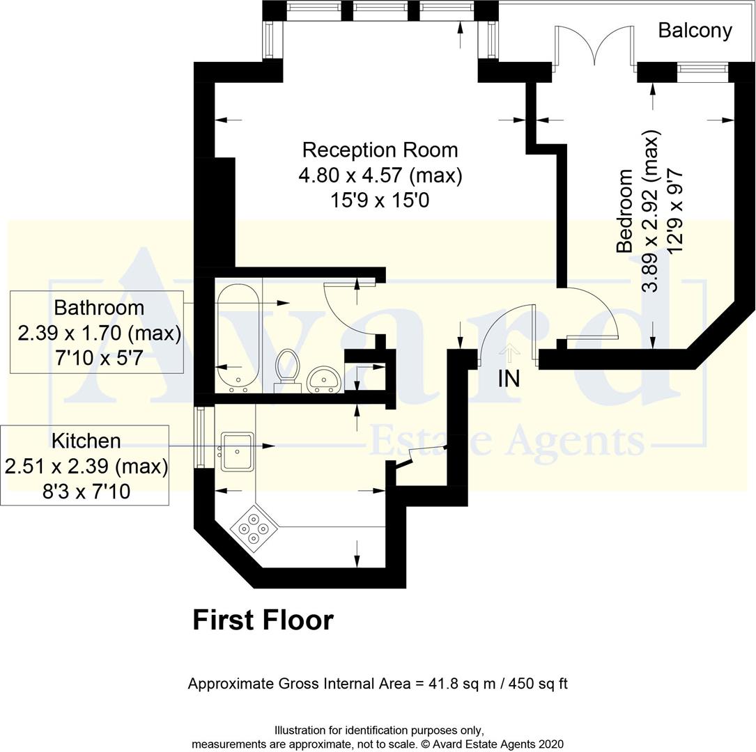 Floorplan for Davigdor Road, Hove