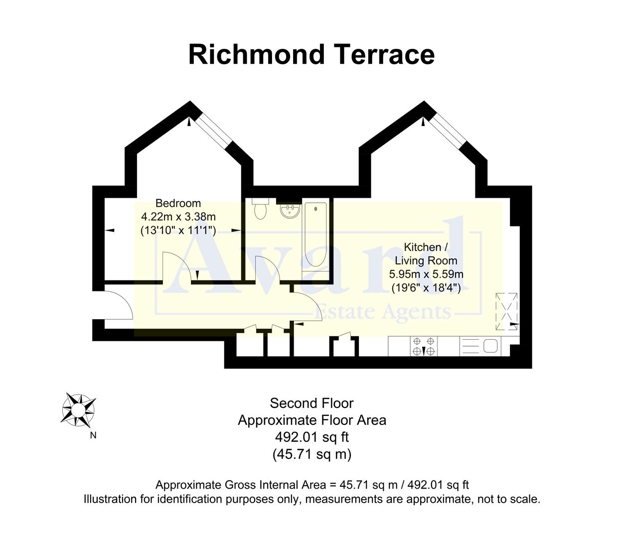 Floorplan for Richmond Terrace, Brighton