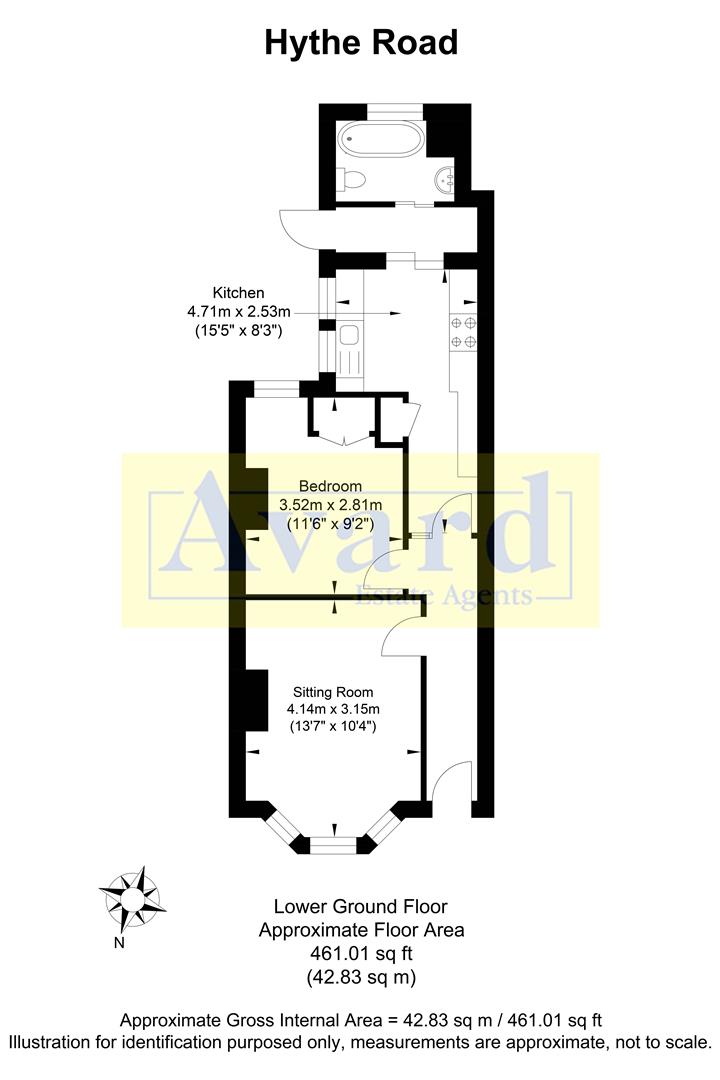 Floorplan for Hythe Road, Brighton