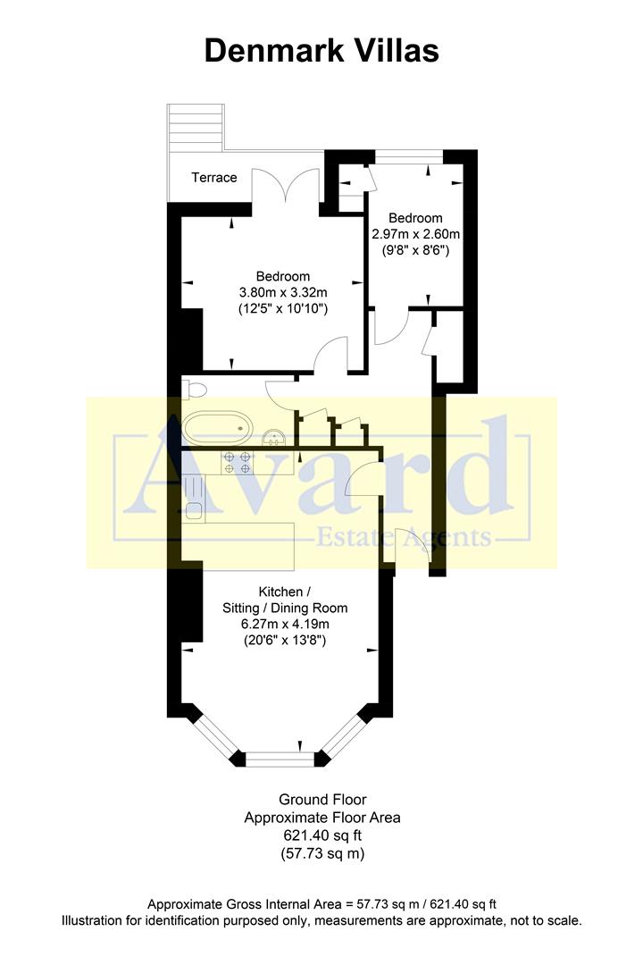 Floorplan for Denmark Villas, Hove