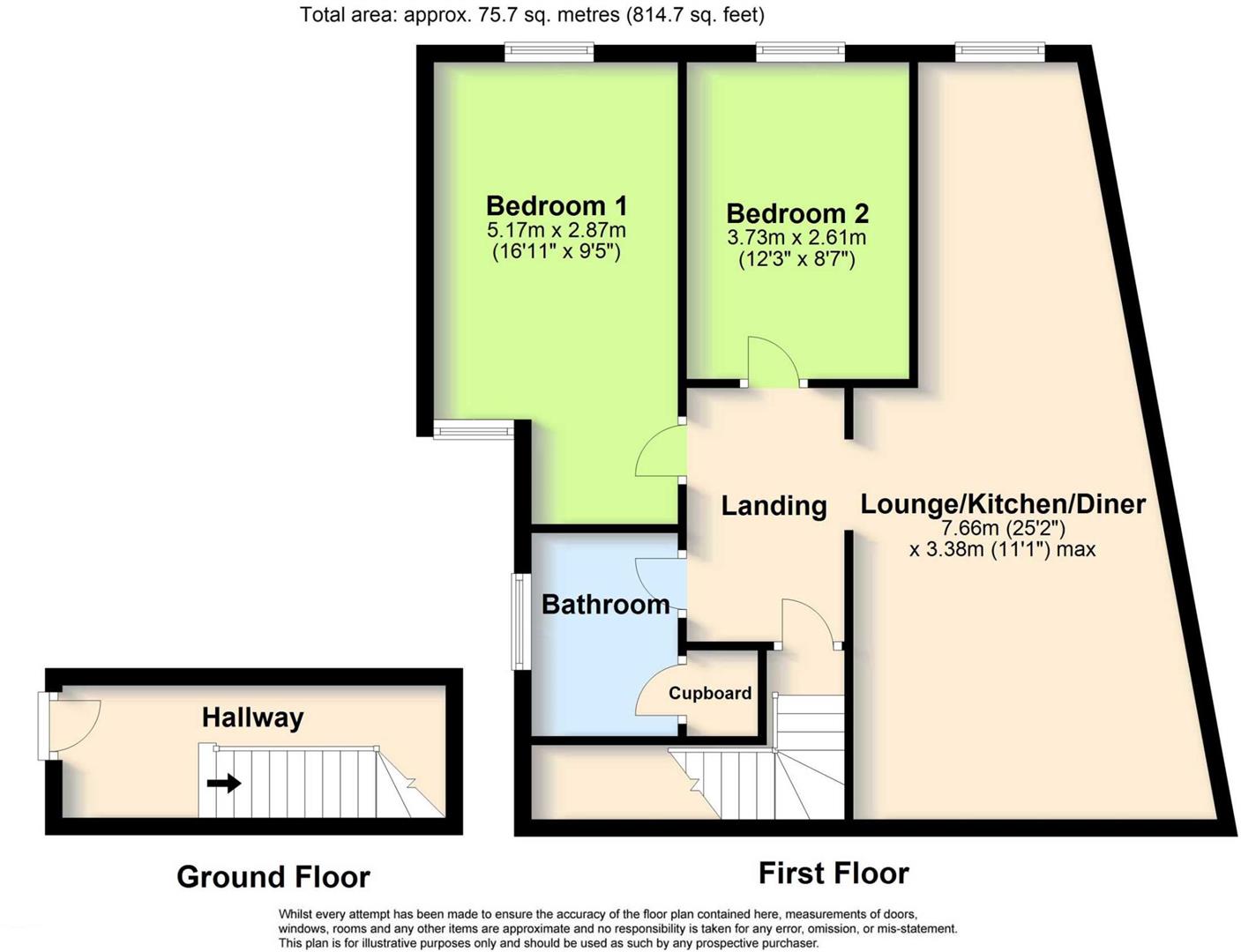 Floorplan for North Road, Lancing