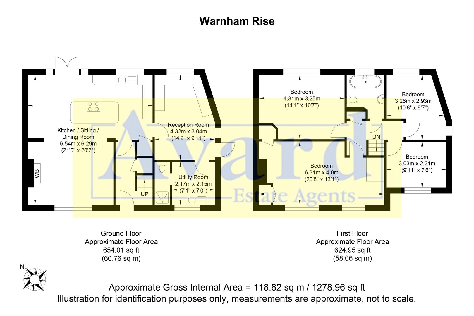 Floorplan for Warnham Rise, Brighton