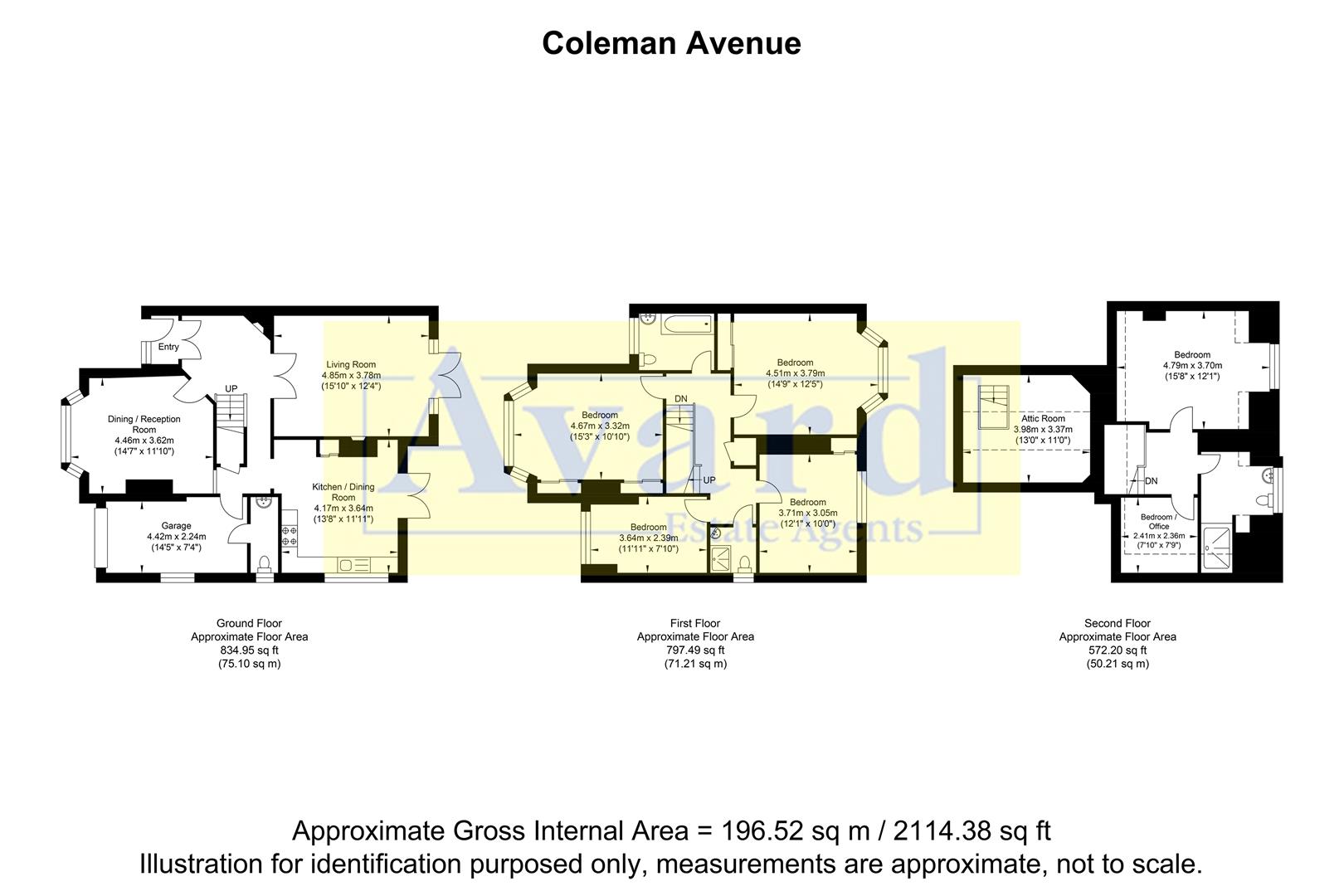 Floorplan for Coleman Avenue, Hove