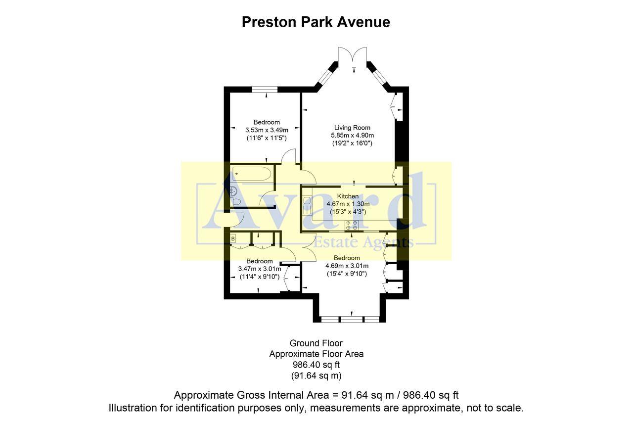 Floorplan for Preston Park Avenue, Brighton