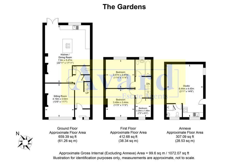 Floorplan for The Gardens, Southwick