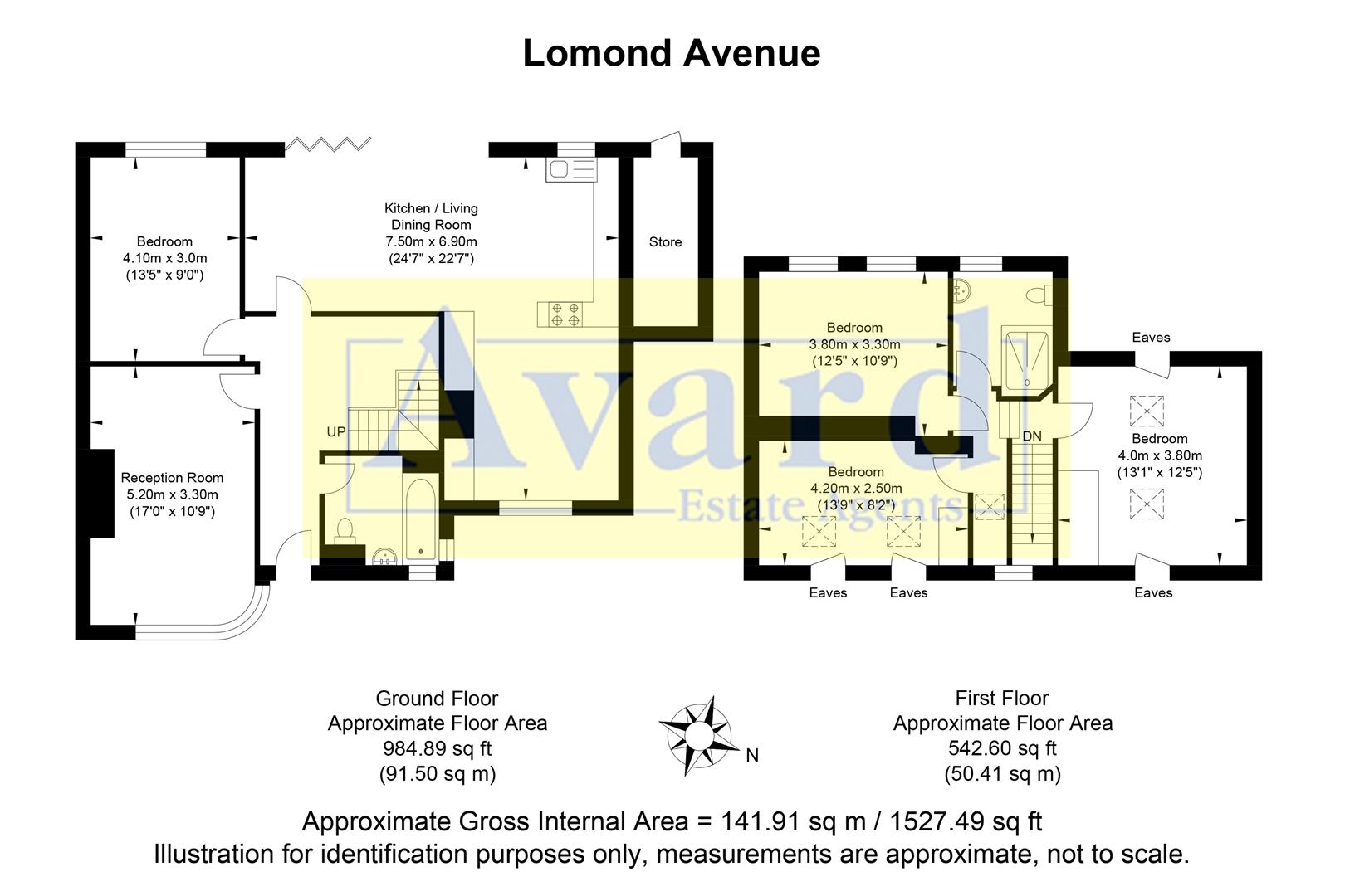 Floorplan for Lomond Avenue, Brighton