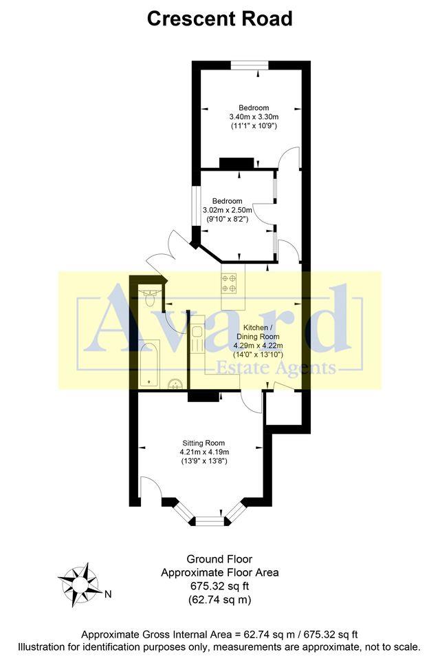 Floorplan for Crescent Road, Brighton