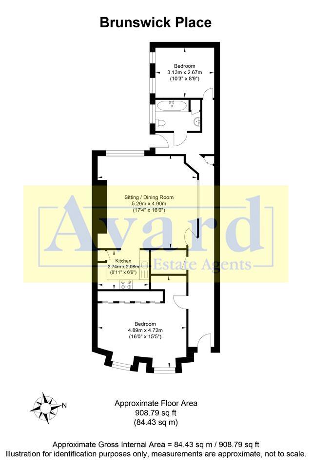 Floorplan for Brunswick Place, Hove