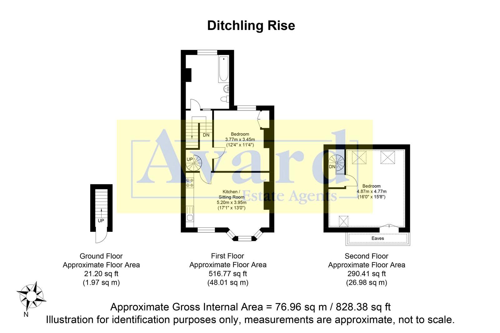 Floorplan for Ditchling Rise, Brighton