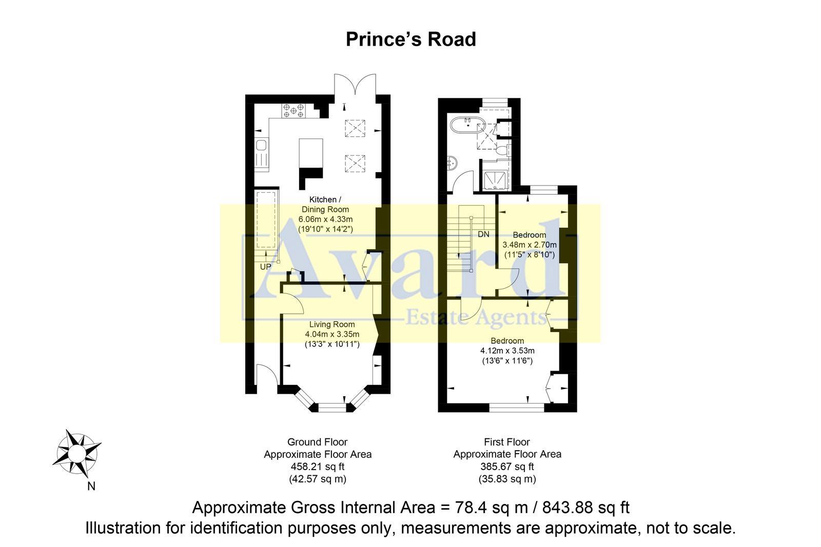 Floorplan for Princes Road, Brighton