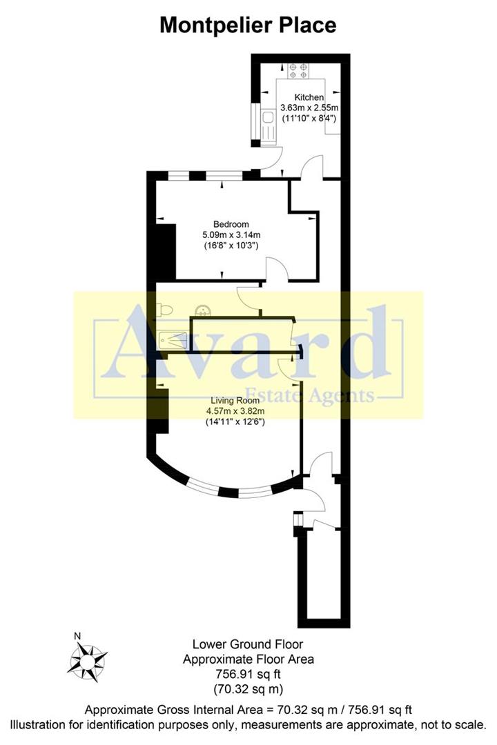Floorplan for Montpelier Place, Brighton