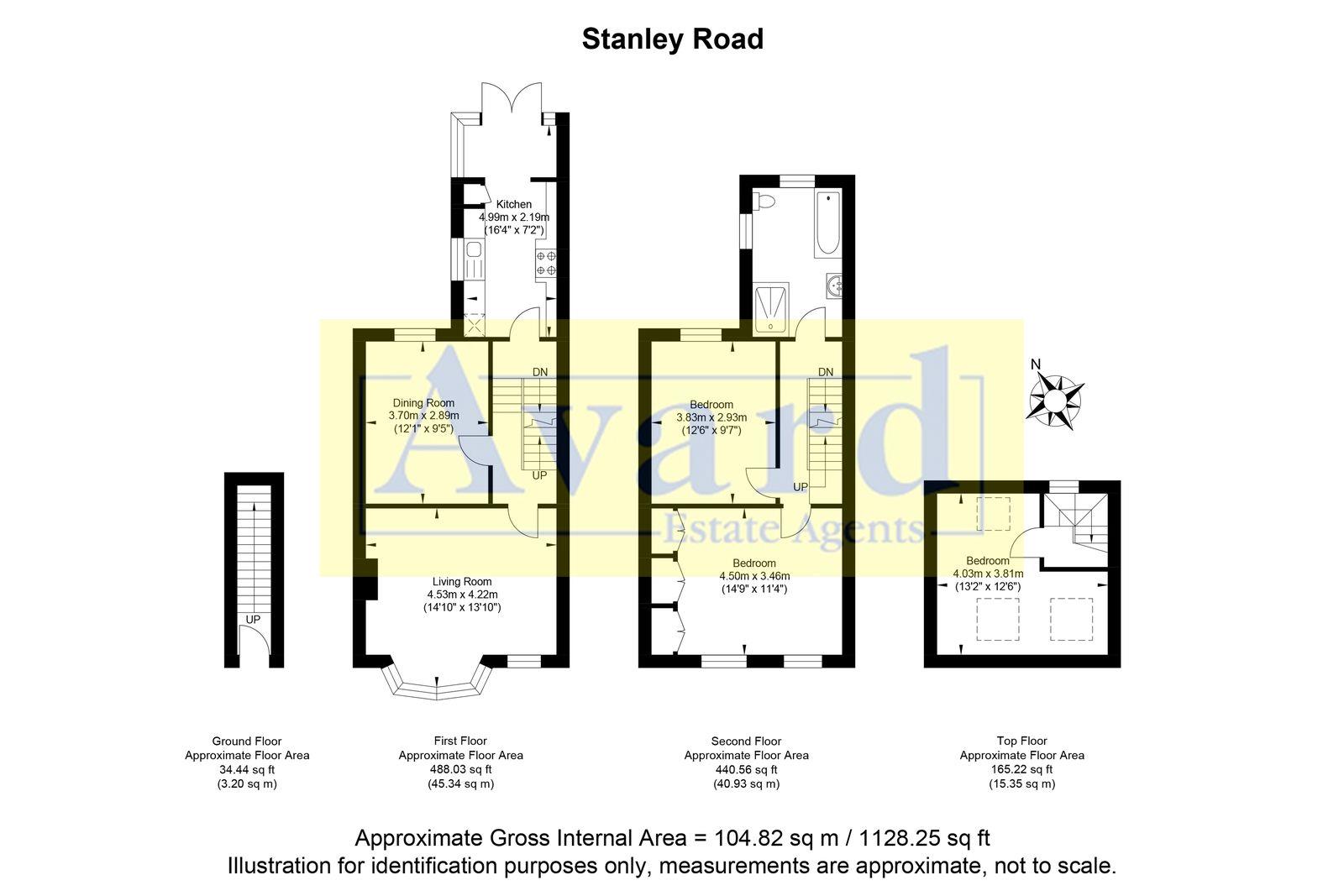 Floorplan for Stanley Road, Brighton