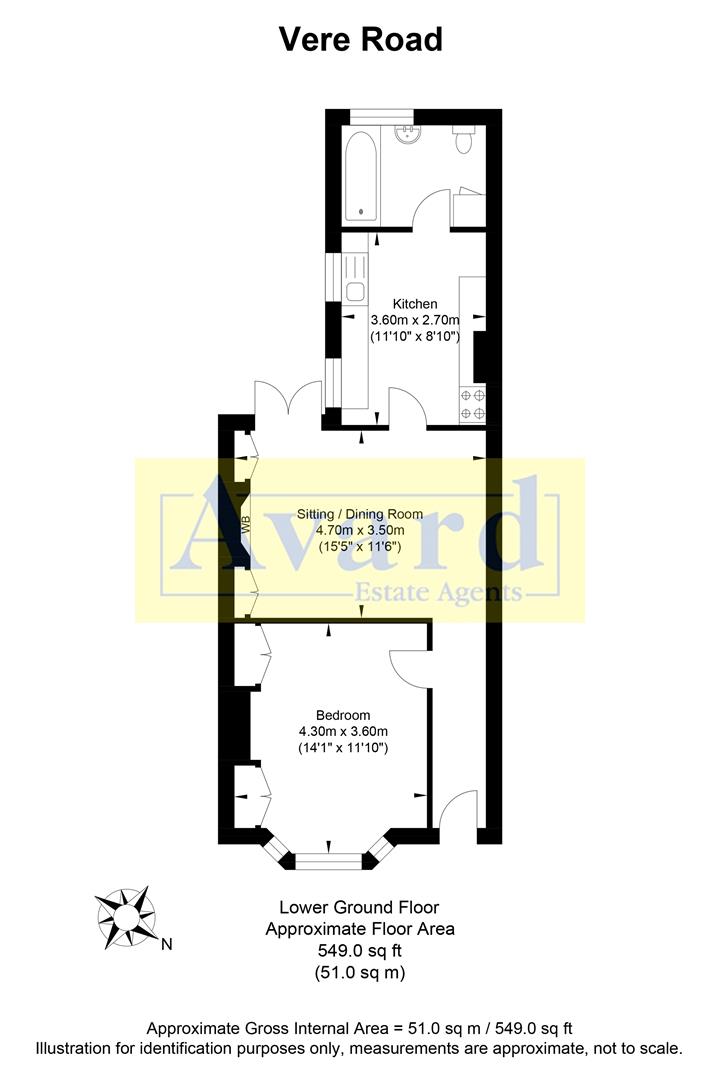 Floorplan for Vere Road, Brighton