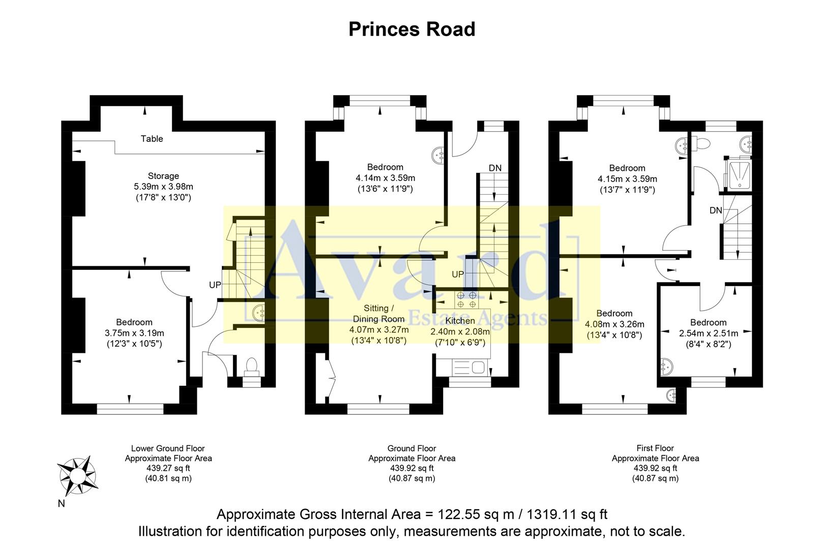 Floorplan for Princes Road, Brighton