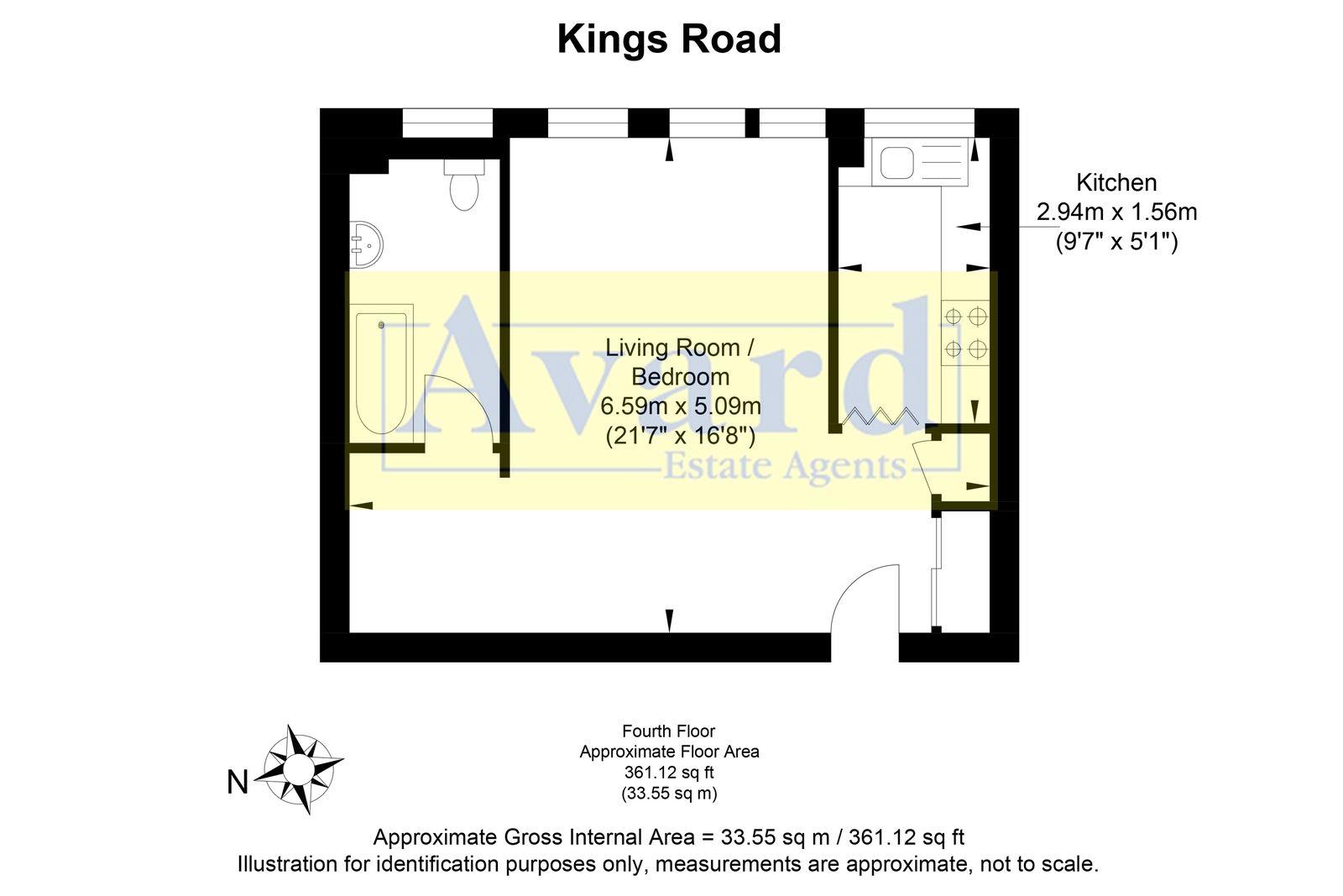 Floorplan for Kings Road, Brighton