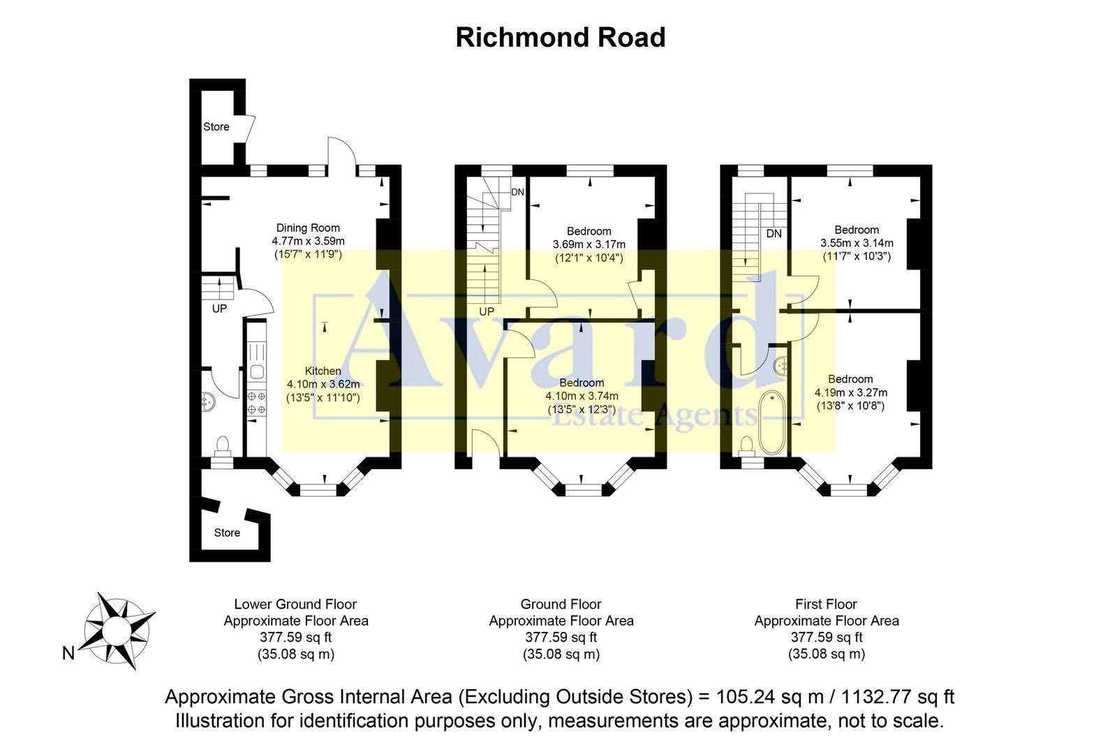 Floorplan for Richmond Road, Brighton