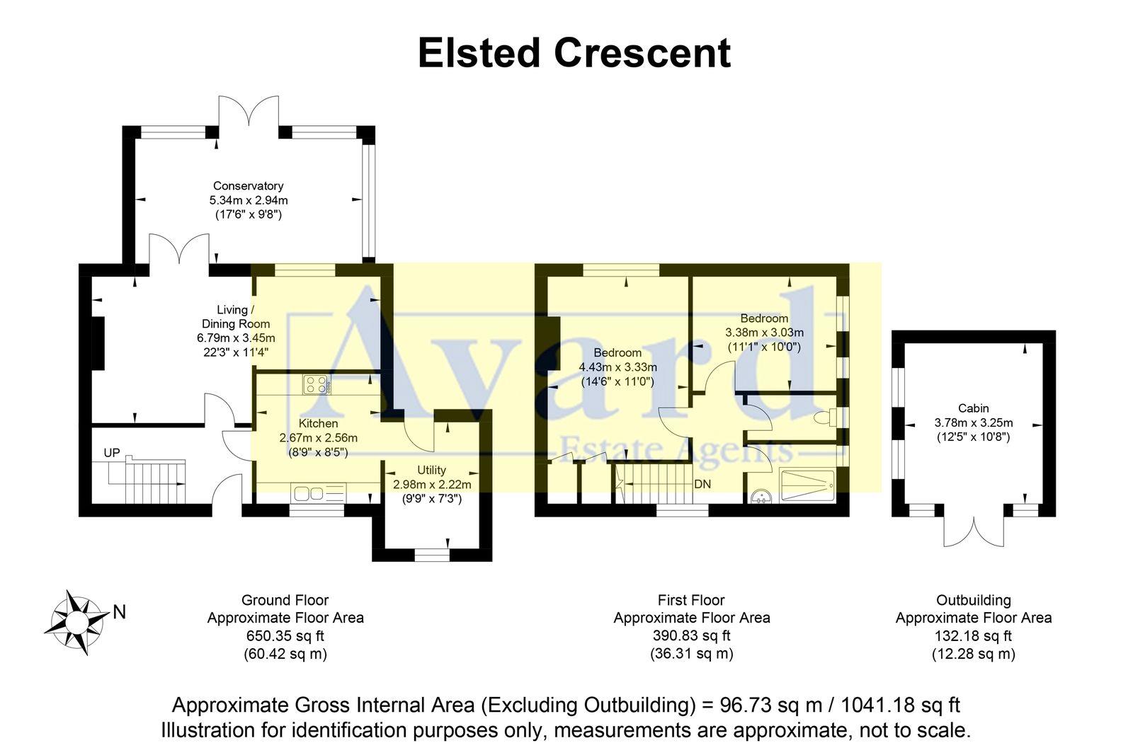 Floorplan for Elsted Crescent, Brighton