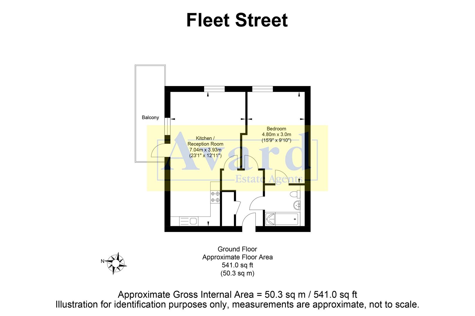 Floorplan for Fleet Street, Brighton
