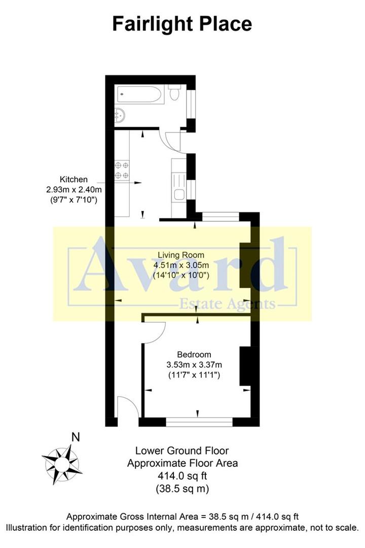 Floorplan for Fairlight Place, Brighton