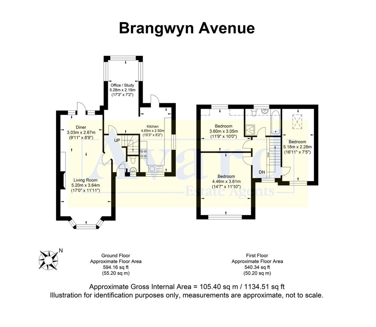Floorplan for Brangwyn Avenue, Brighton