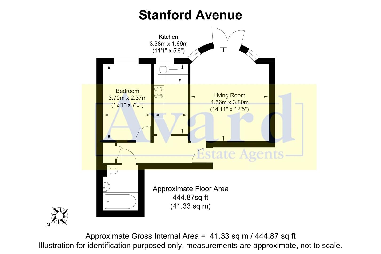 Floorplan for Stanford Avenue, Brighton