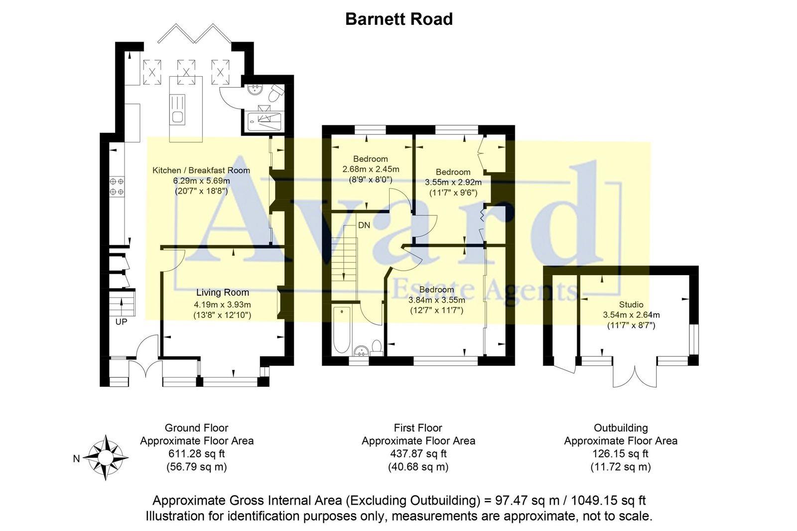 Floorplan for Barnett Road, Brighton