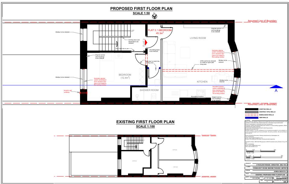 Floorplan for Pavilion Parade, Brighton