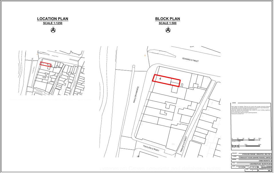 Floorplan for Pavilion Parade, Brighton