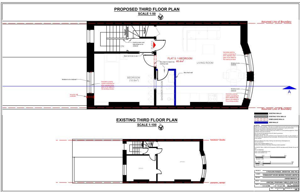 Floorplan for Pavilion Parade, Brighton