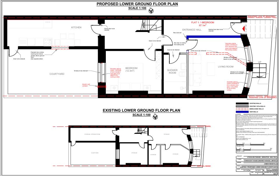 Floorplan for Pavilion Parade, Brighton
