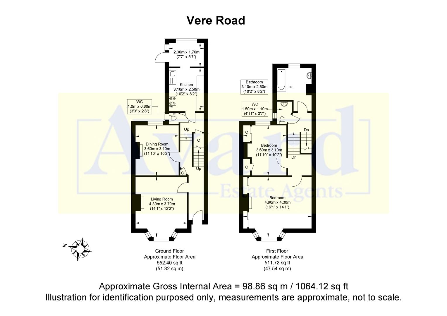 Floorplan for Vere Road, Brighton
