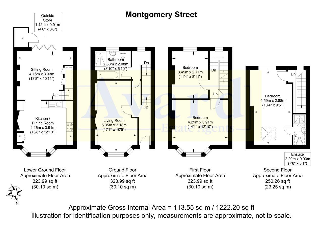 Floorplan for Montgomery Street, Hove