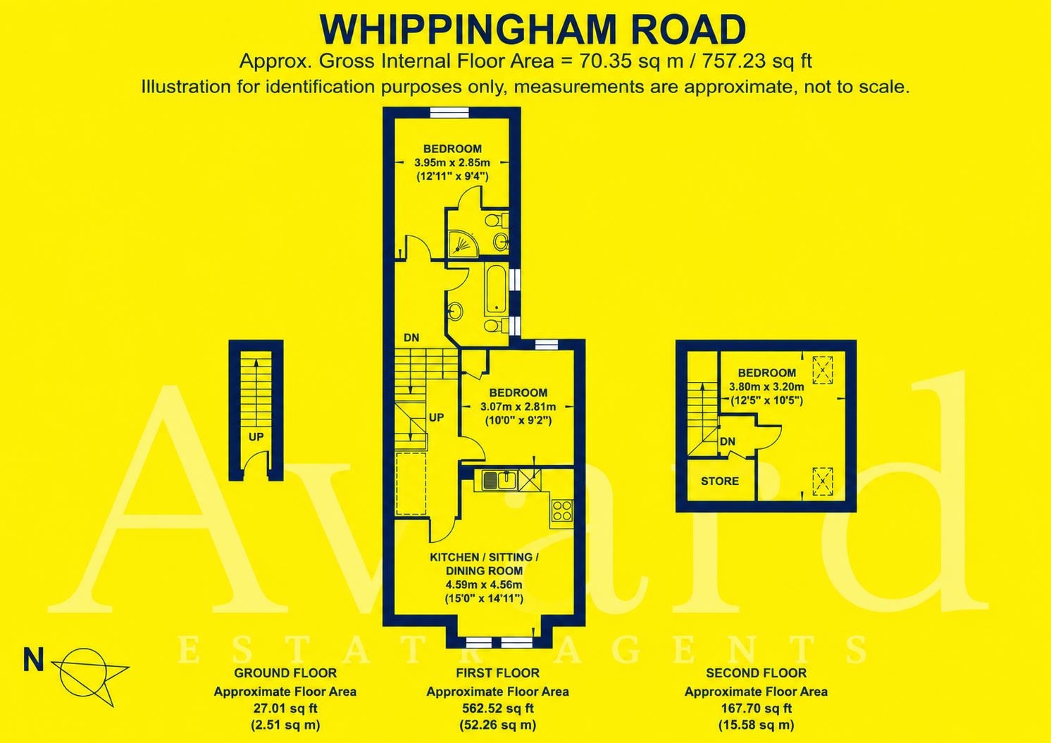 Floorplan for Whippingham Road, Brighton
