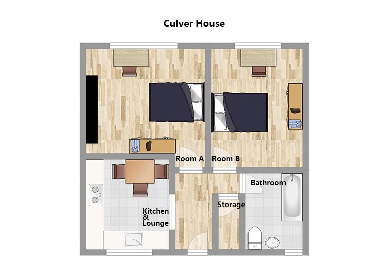 Floorplan for Culver House, Princeton Street, London WC1