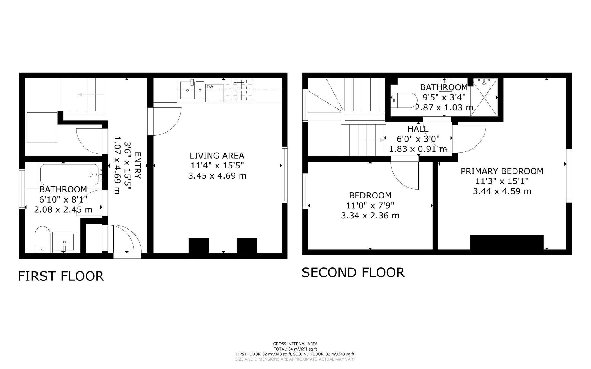 Floorplan for King's Cross Road, London, WC1X